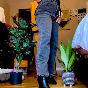 GLASSONS super high rise straight leg jeans